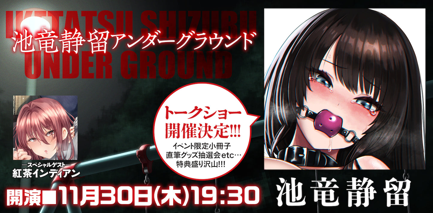 11月30日(木)『池竜静留アンダーグラウンド~初単行本刊行記念トークショー~』